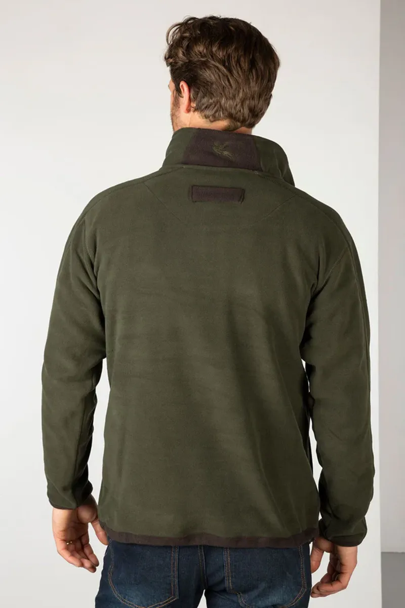 Rydale Mens Gransmoor Half Zip Fleece Olive-2
