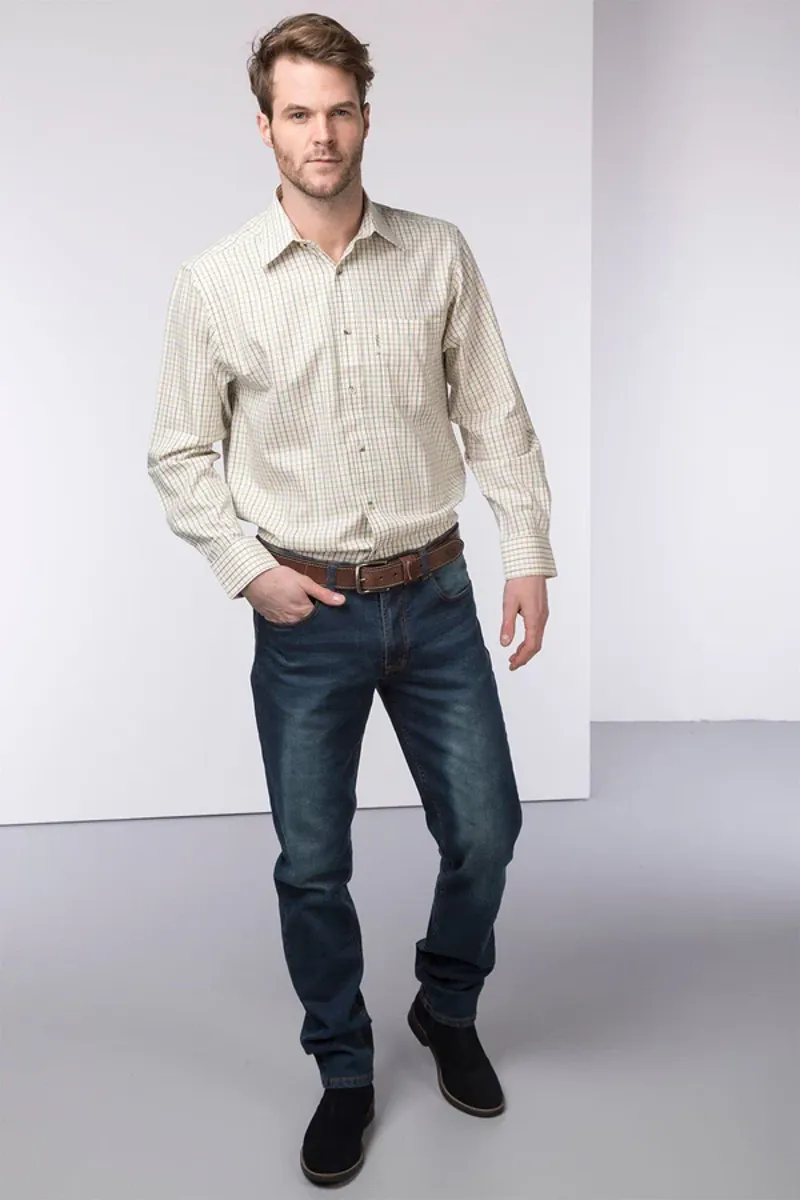 Rydale Mens Tattersall Shirt Green-3