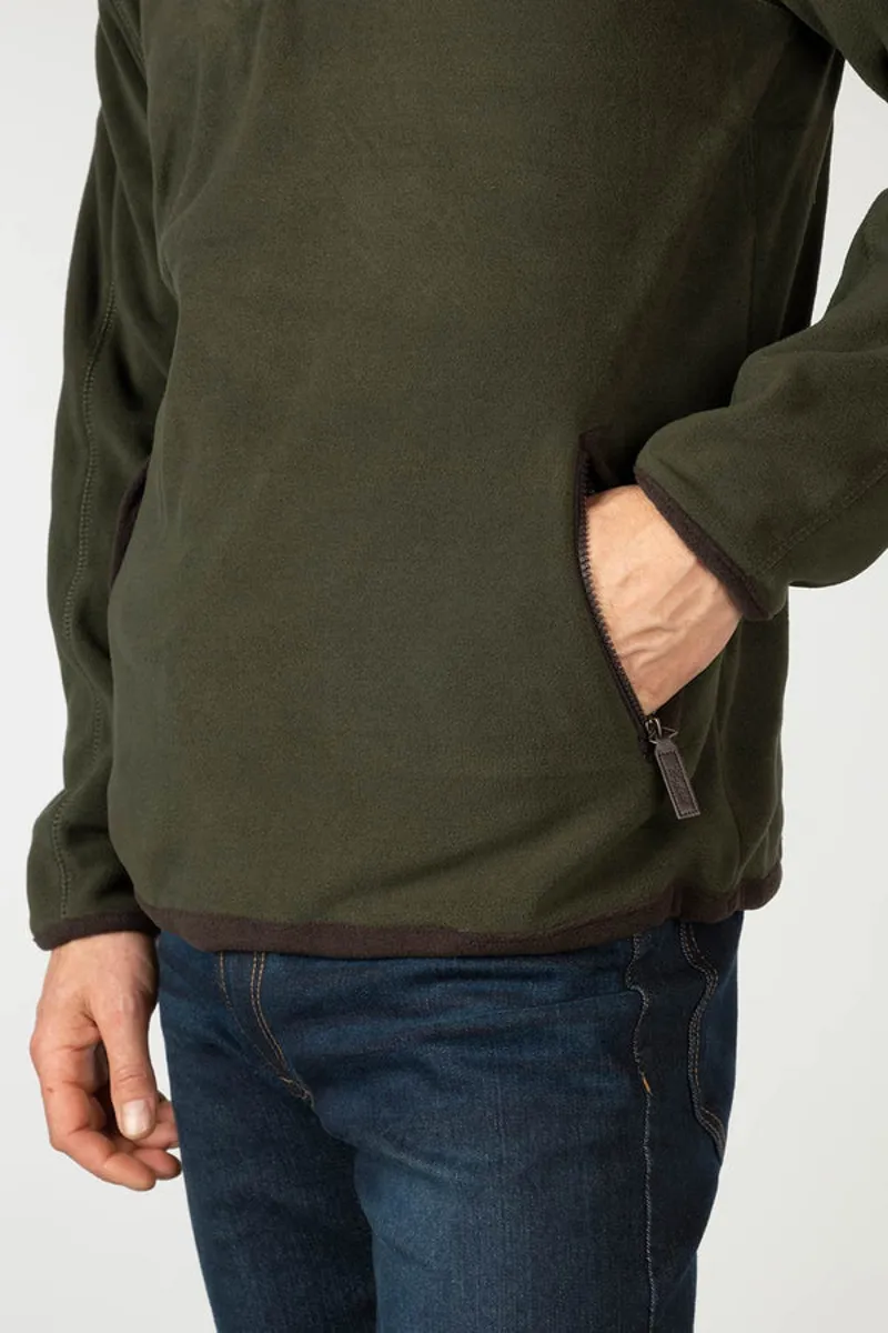Rydale Mens Gransmoor Half Zip Fleece Olive-4