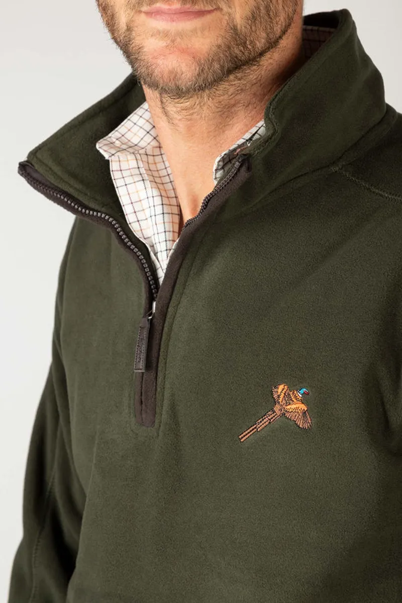 Rydale Mens Gransmoor Half Zip Fleece Olive-3