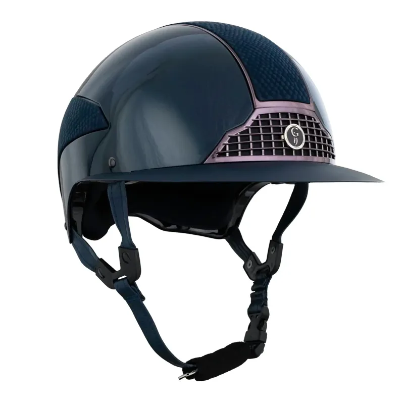 Gatehouse Oxer Riding Hat Regular Peak Navy-1