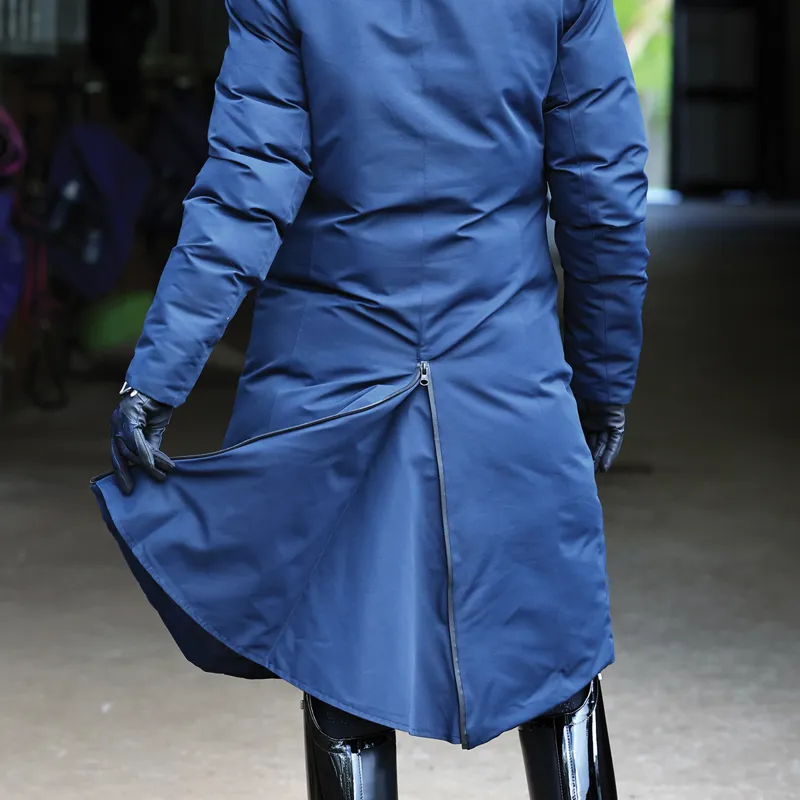 Equetech Ladies Inferno Heated Waterproof Riding Coat Navy-4