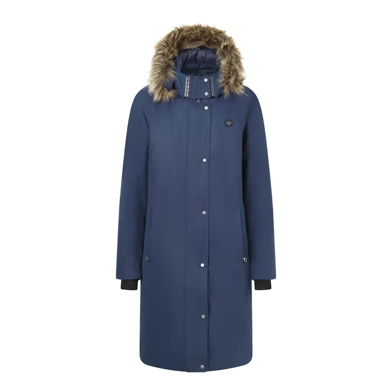 Equetech Ladies Inferno Heated Waterproof Riding Coat Navy