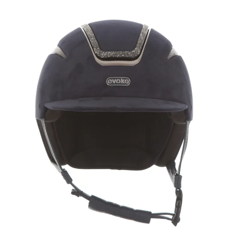 Evoke Callisto Classic Peak Navy Suede/Steel Crystal Frame-1