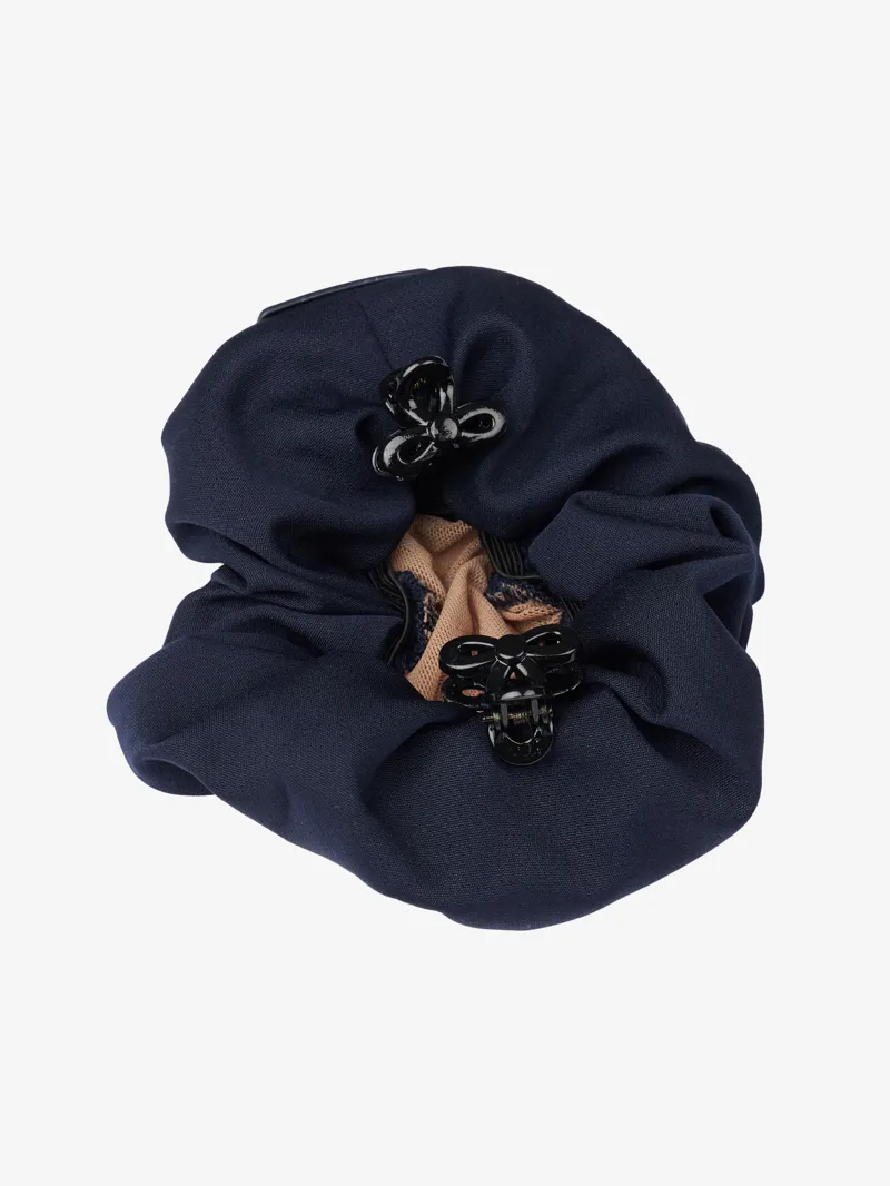 LeMieux Scrunchie with Crystal Hair Net Navy/Blonde-1