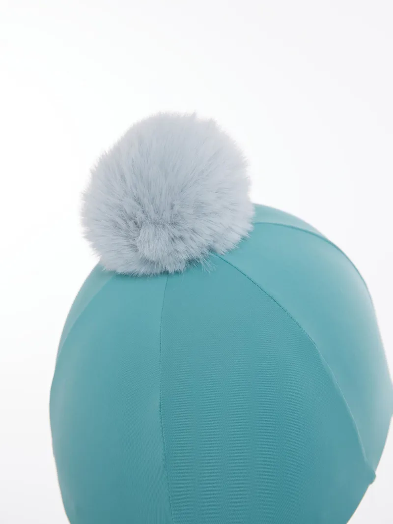 LeMieux Pom Hat Silk Lagoon/Aqua-1