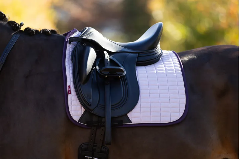 LeMieux Suede Dressage Square Lilac-1