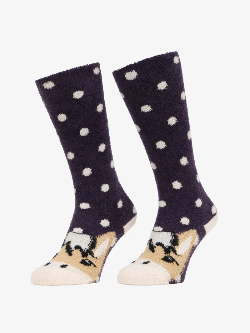 LeMieux Fluffy Character Socks Fjord