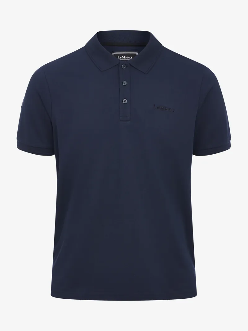 LeMieux Mens Classique Polo Shirt Navy