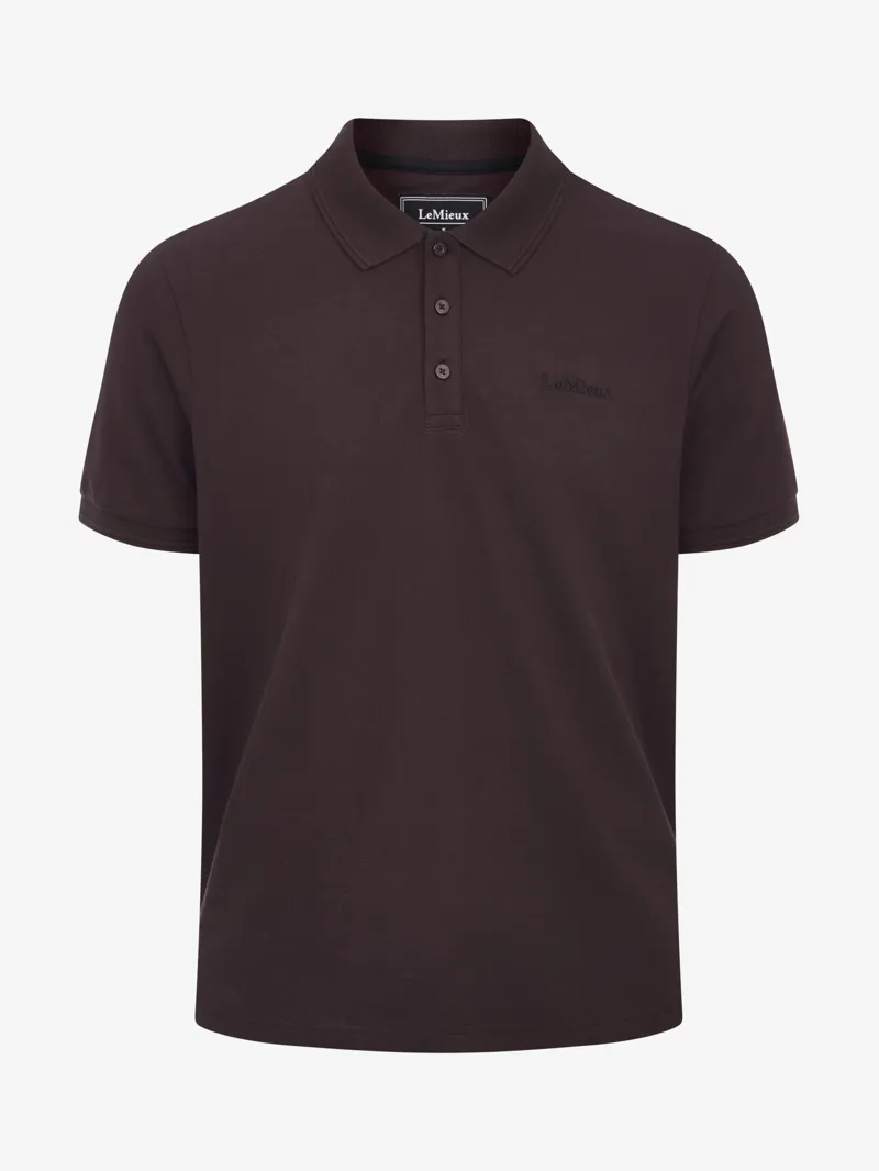 LeMieux Mens Classique Polo Shirt Damson