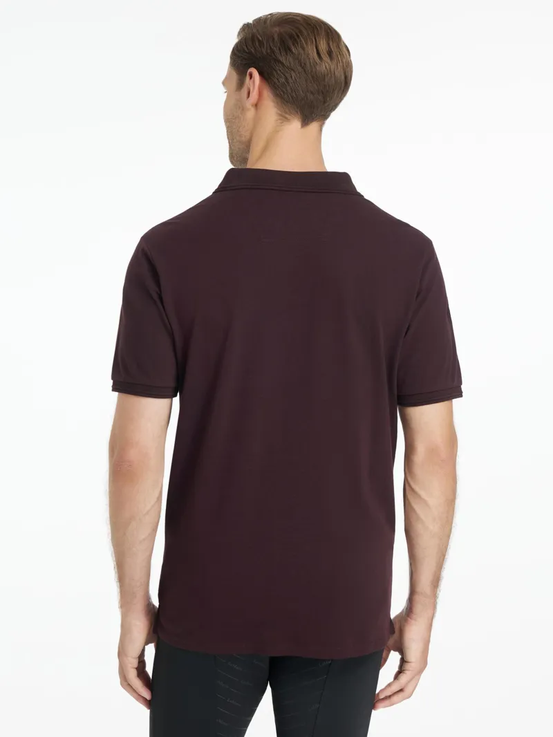 LeMieux Mens Classique Polo Shirt Damson-2