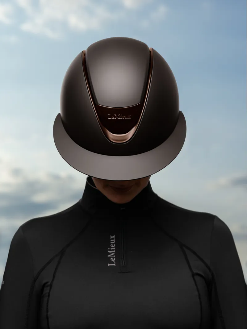 LeMieux Verv Competition Helmet Matte Brown-5