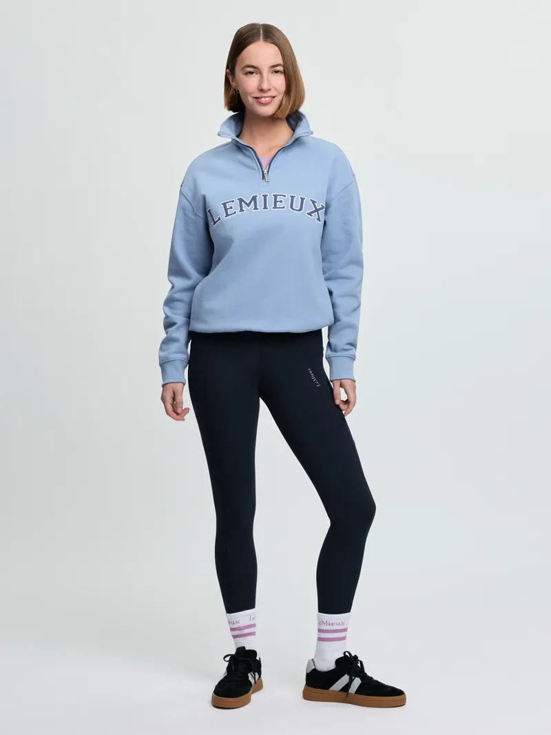 LeMieux Kelsie Quarter Neck Sweat Powder Blue-1