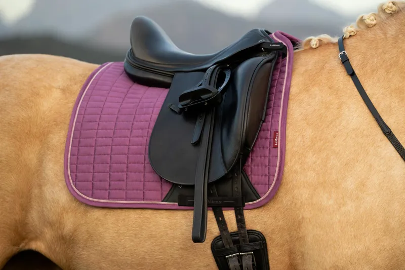 LeMieux Suede Dressage Square Mallow-1