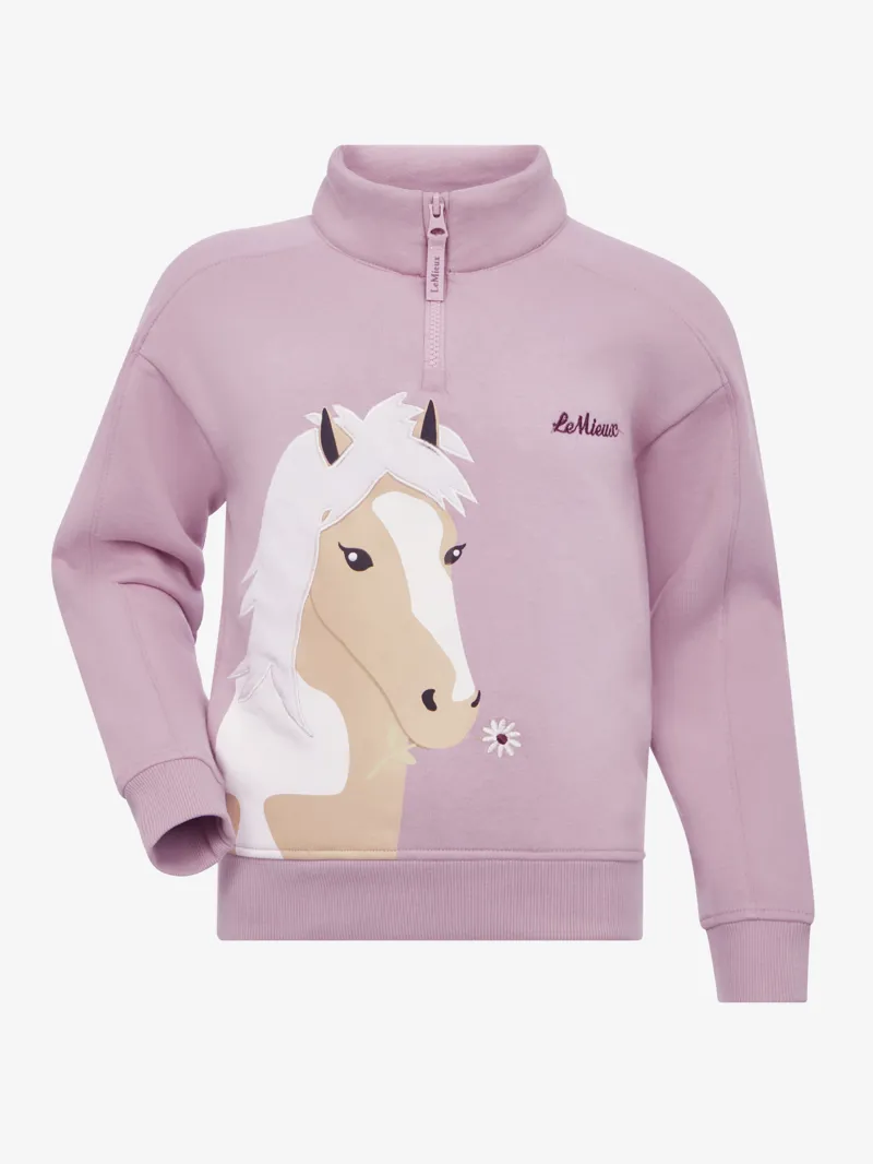 LeMieux Mini Quinn Quarter Zip Sweat Fondant