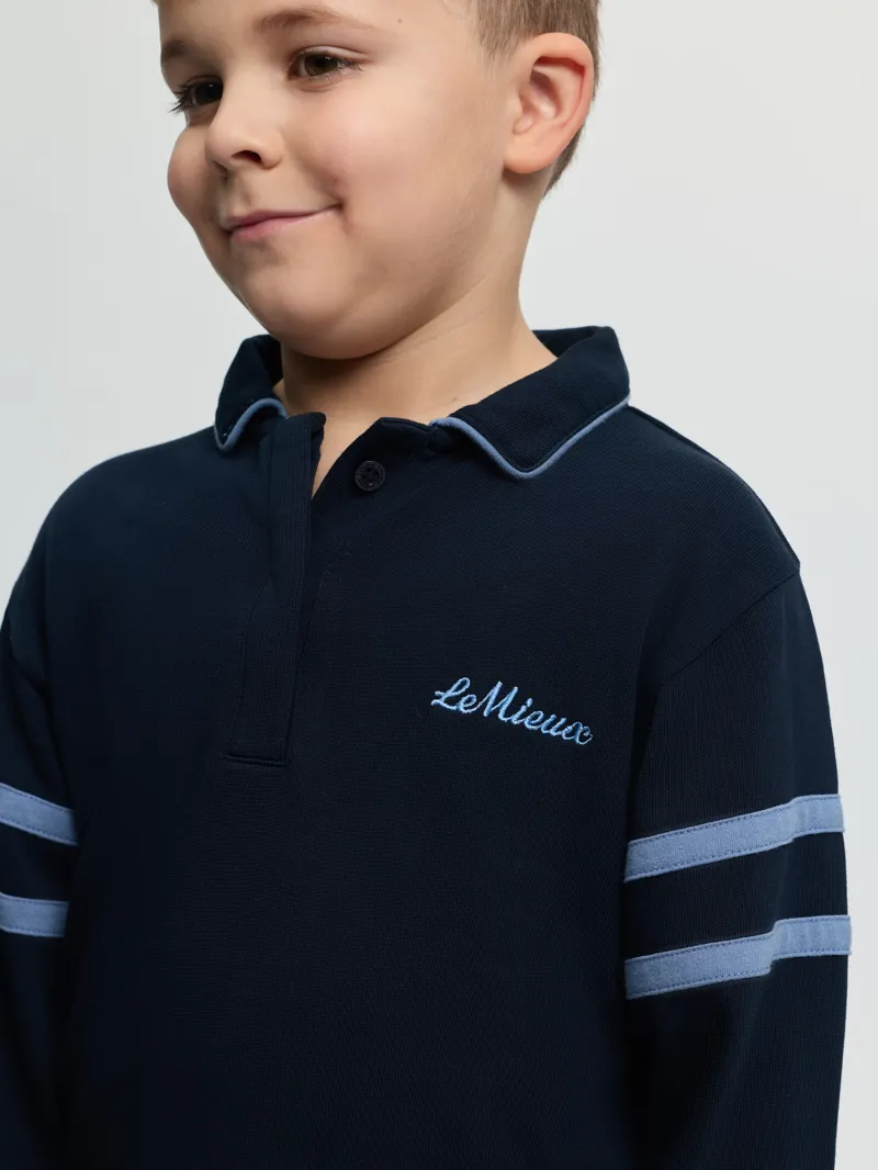 LeMieux Mini Robbie Rugby Shirt Navy-4