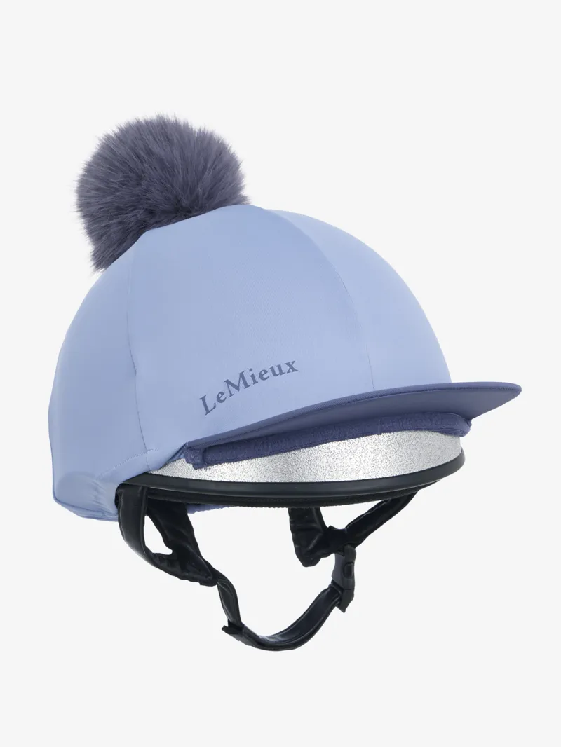 LeMieux Classique Pom Hat Silk Powder Blue