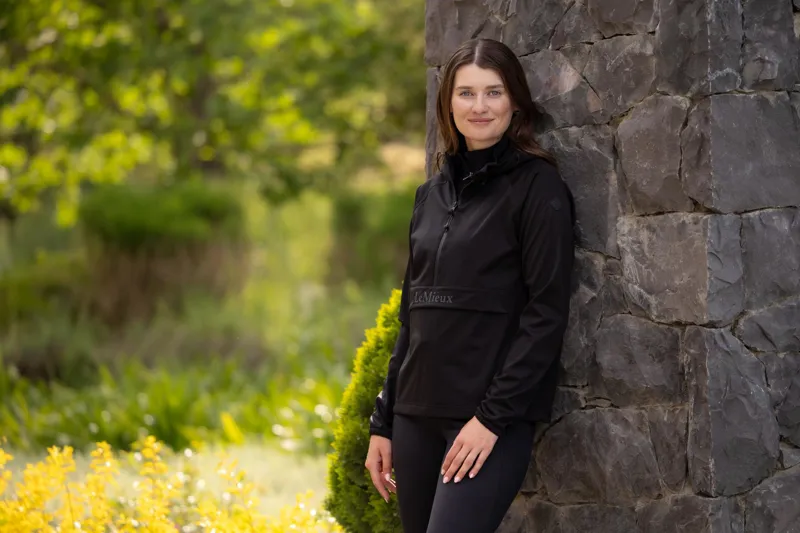 LeMieux Perri Half Zip Waterproof Jacket Black-4