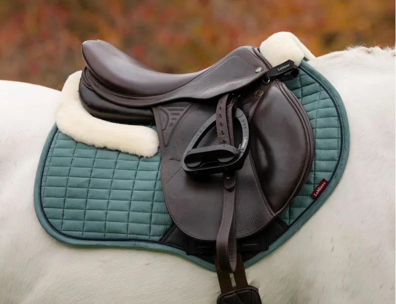 LeMieux Merino+ Suede Classic Close Contact Square Aloe-1