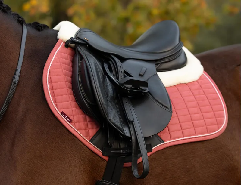 LeMieux Merino+ Suede Classic Close Contact Square Spiced Earth-1