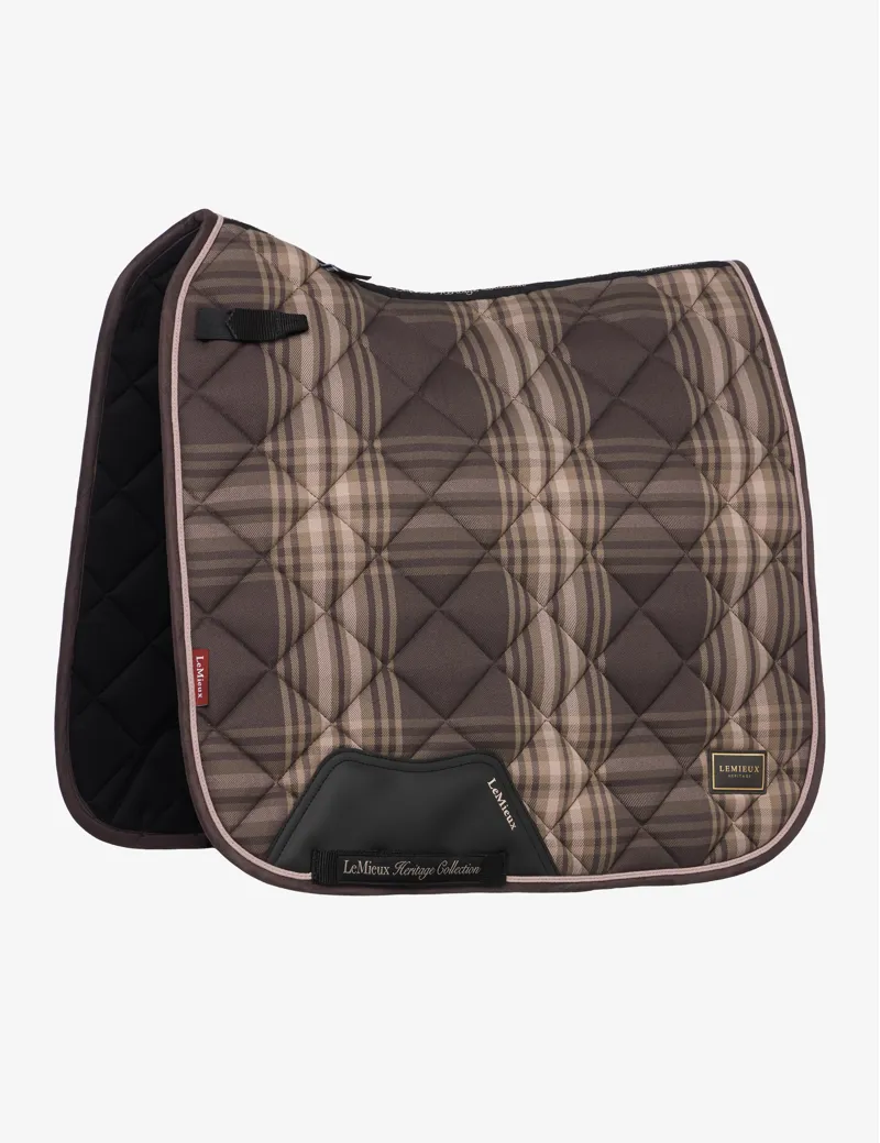 LeMieux Heritage Check Dressage Square Cocoa