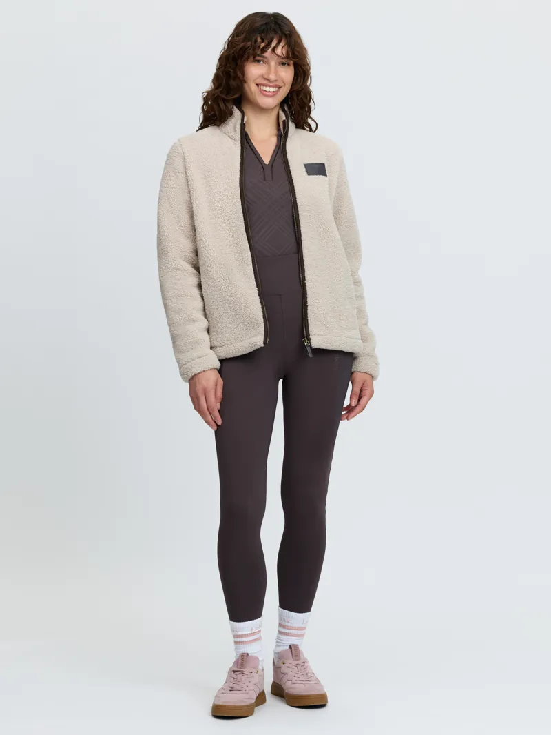 LeMieux Heritage Borg Zip Through Jacket Stone-3