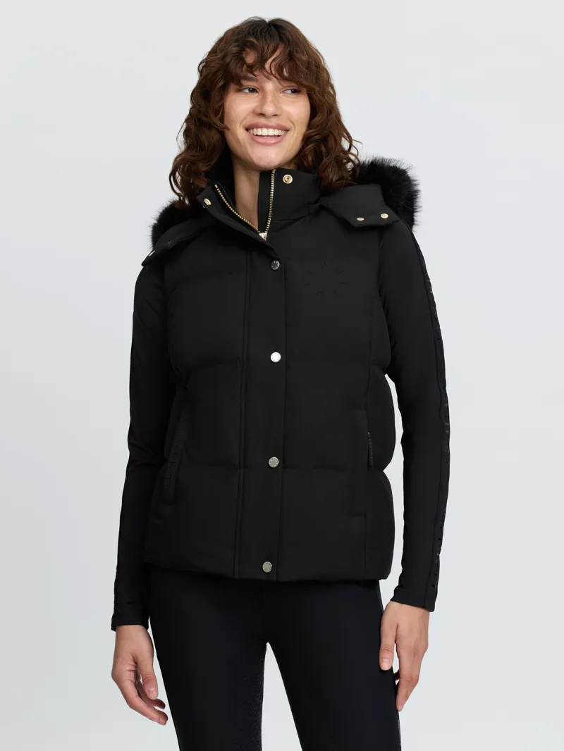 LeMieux Margot Hooded Gilet Black-1