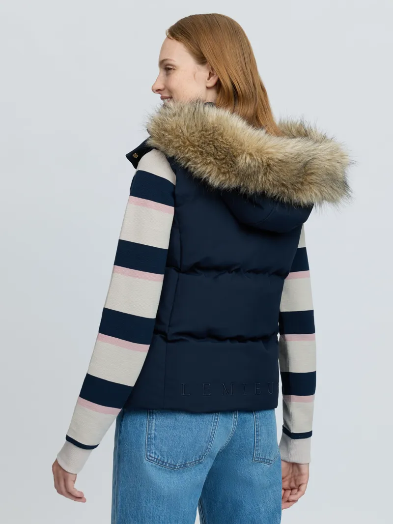 LeMieux Margot Hooded Gilet Navy-4