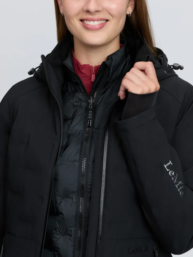 LeMieux Brooke 3 in 1 Waterproof Hybrid Jacket Black-5