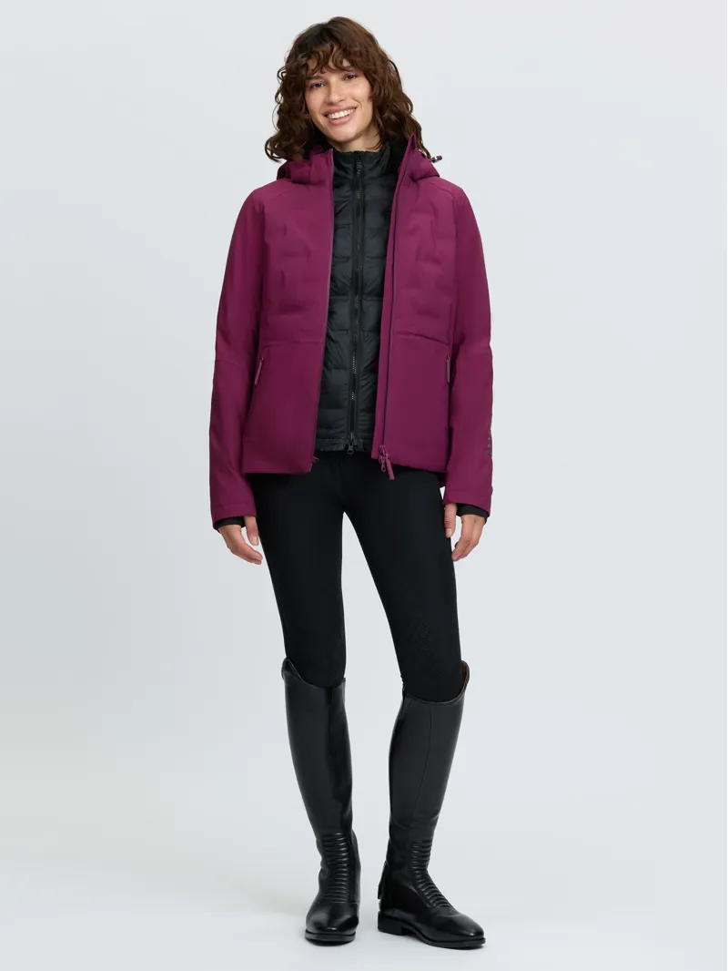 LeMieux Brooke 3 in 1 Waterproof Hybrid Jacket Blackberry-3