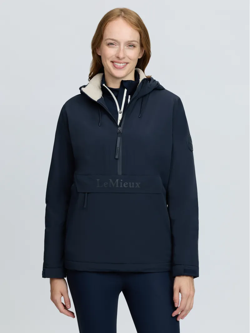 LeMieux Phoebe Half Zip Waterproof Anorak Navy-1