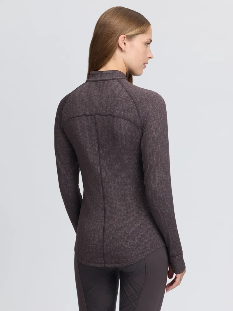 LeMieux Heritage Herringbone Base Layer Cocoa-2