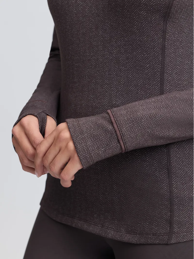 LeMieux Heritage Herringbone Base Layer Cocoa-5