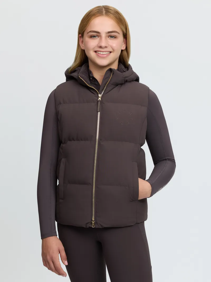 LeMieux Young Rider Joey Hooded Gilet Cocoa-1