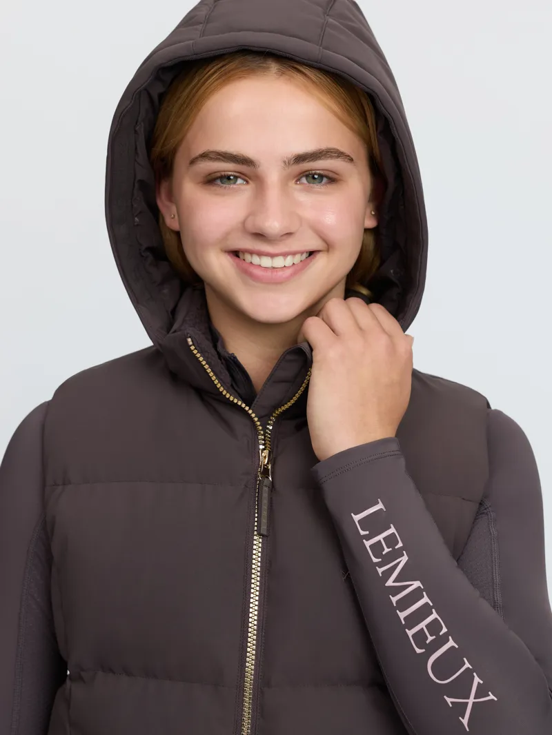 LeMieux Young Rider Joey Hooded Gilet Cocoa-3