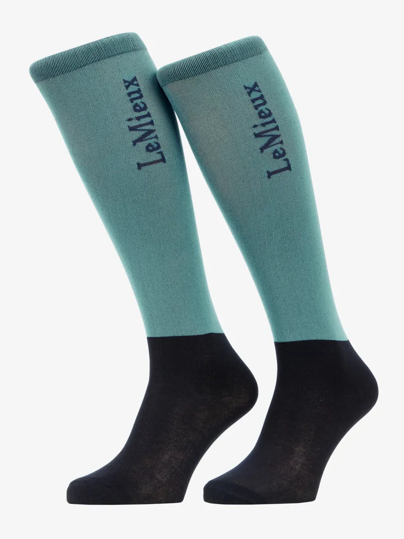 LeMieux Competition Socks 2 pack Aloe