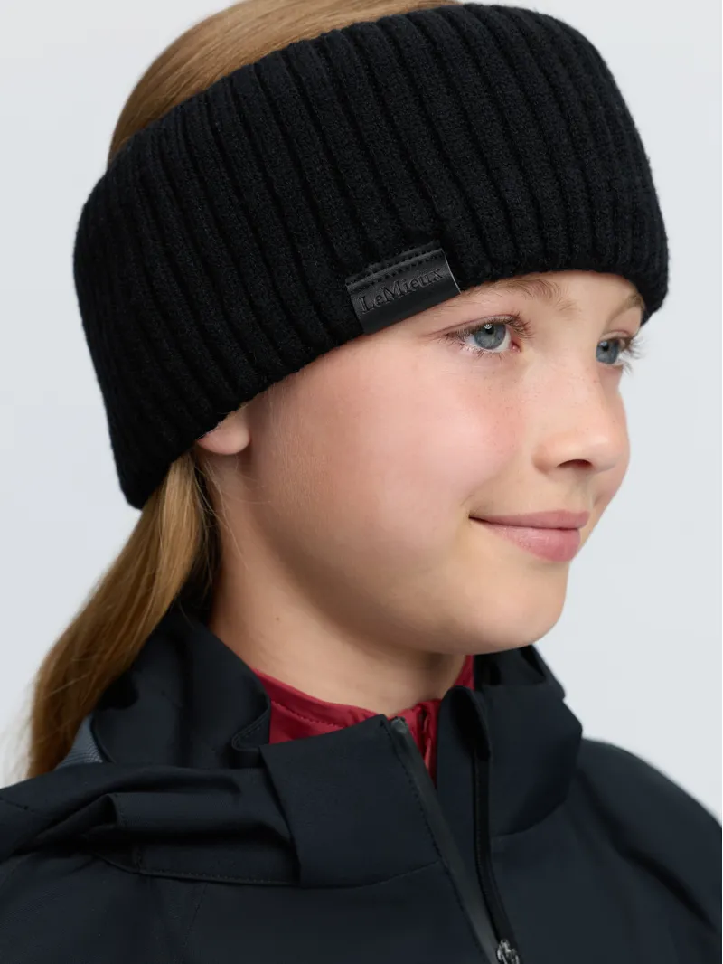 LeMieux Clara Rib Headband Black-1