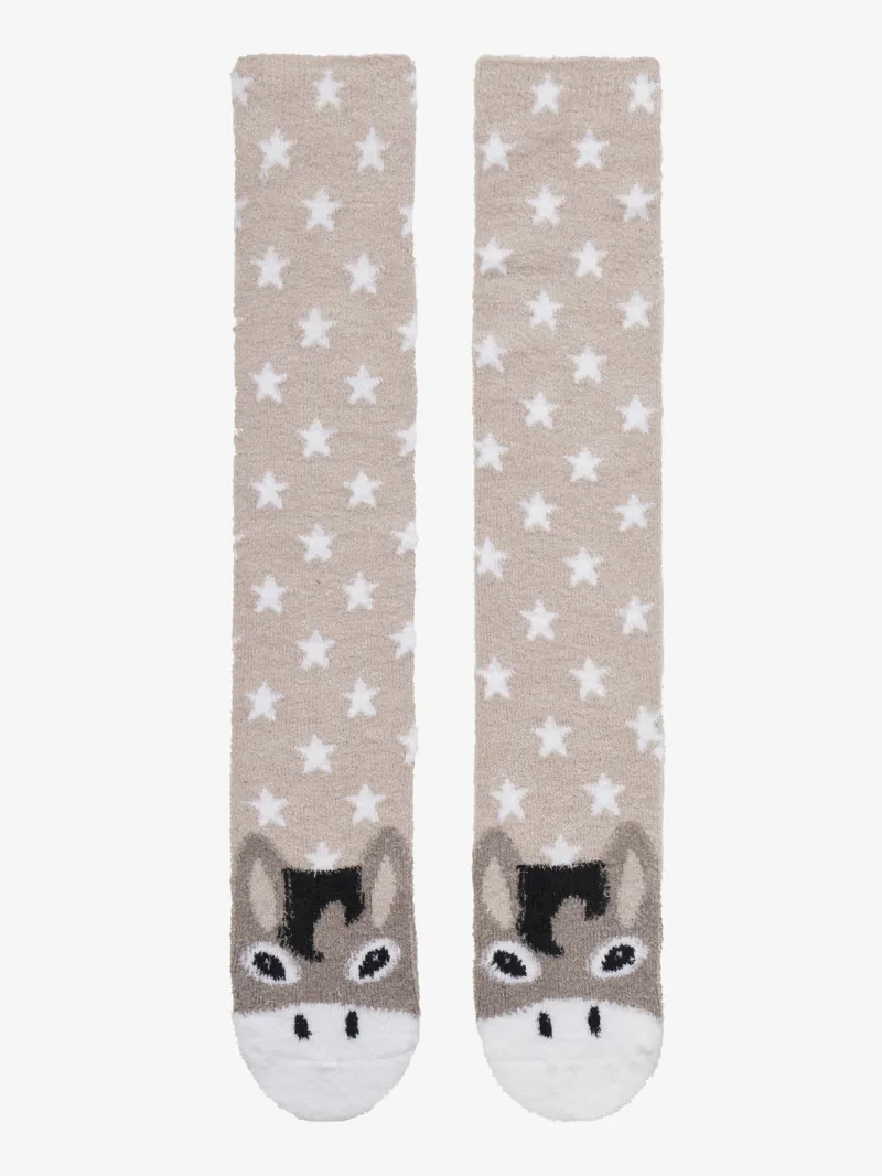 LeMieux Fluffy Character Socks Donkey