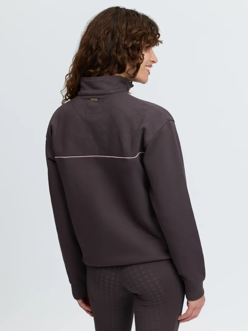 LeMieux Heritage Quarter Zip Sweat Cocoa-2