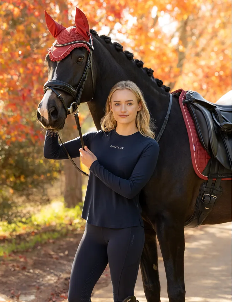 LeMieux Long Sleeve Sports Tee Navy-2