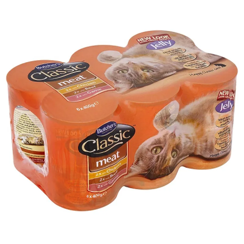 Butcher's Cat Classic Can Meat Variety Pack 6x400g