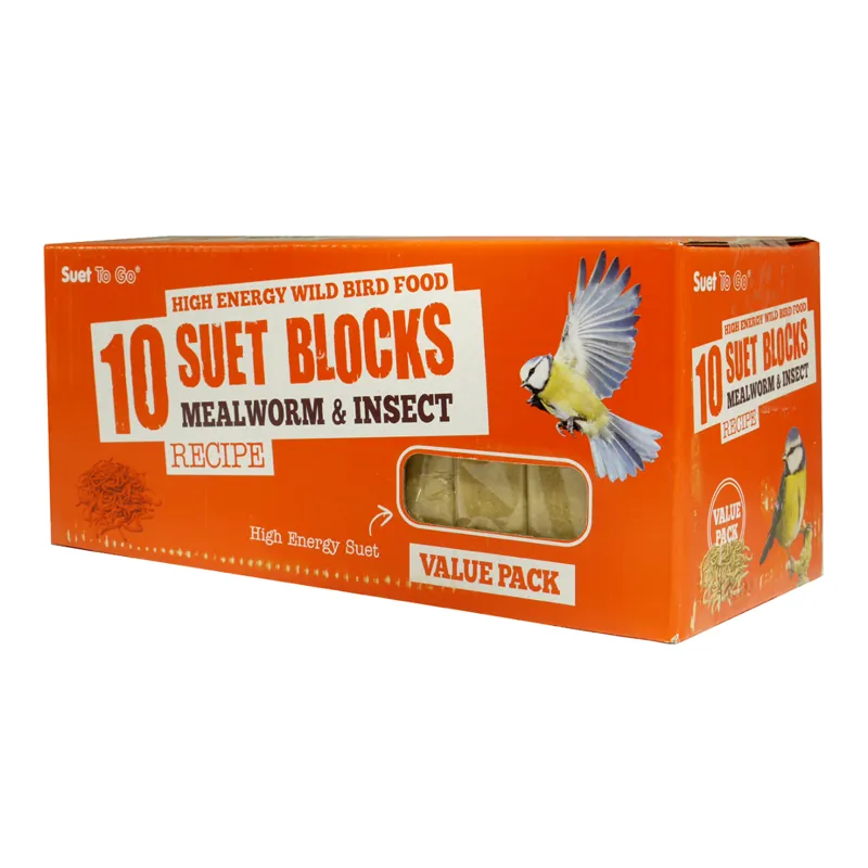 Suet To Go Blocks Mealworm Value 10 pack