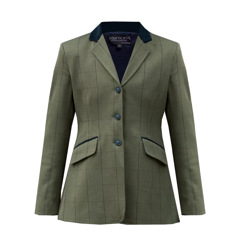 Junior Bellingham Deluxe Stretch Tweed Riding Jacket Green