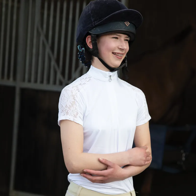 Equetech Junior Mia Competition Shirt White-2