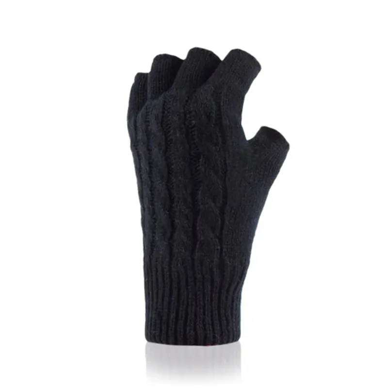 Heat Holders Ayla Thermal Fingerless Gloves Black-1