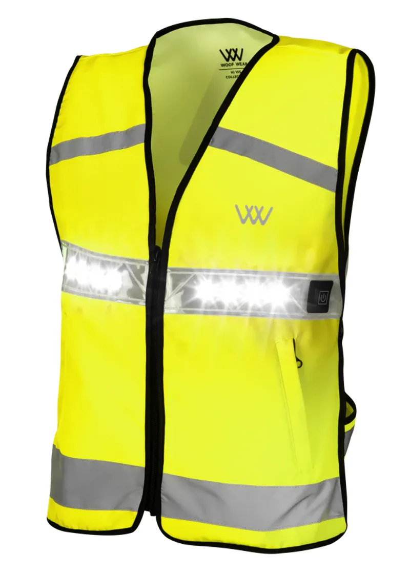 Woof Wear LED Hi Vis Riding Vest Yellow