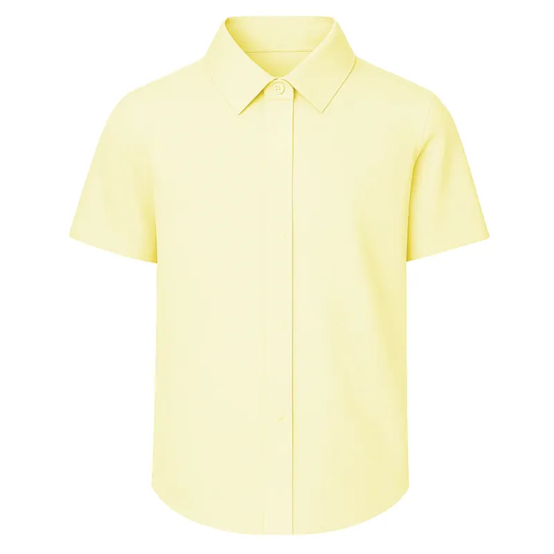Equetech Junior Stretch Show Shirt Soft Yellow