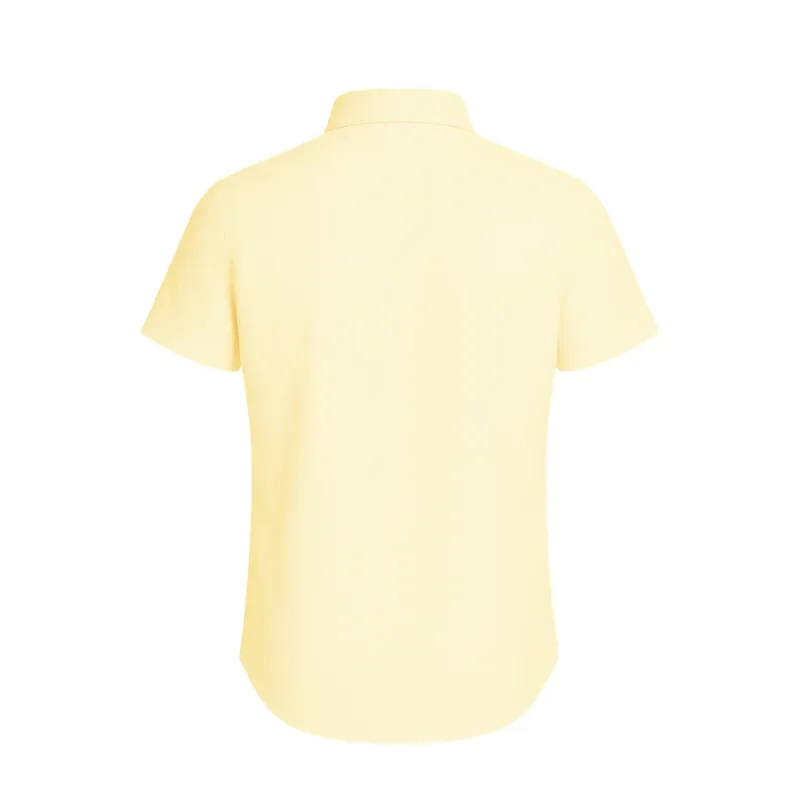 Equetech Junior Stretch Show Shirt Soft Yellow-1