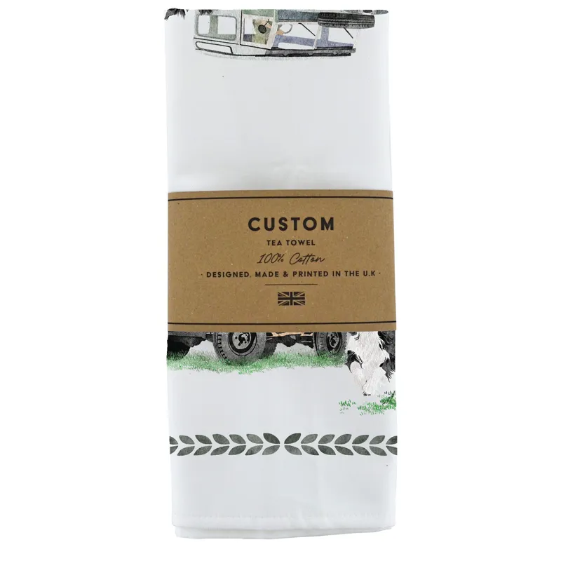 Cotton Tea Towel - Landy And Collie-1