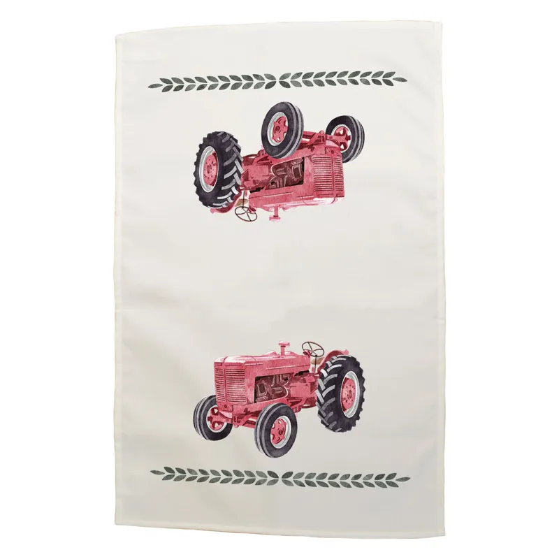 Cotton Tea Towel - Tractor-1